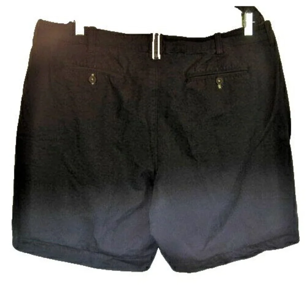 Mens Caraloha Bambu Navy Flat Front Cotton Blend Casual Shorts sz 40x7